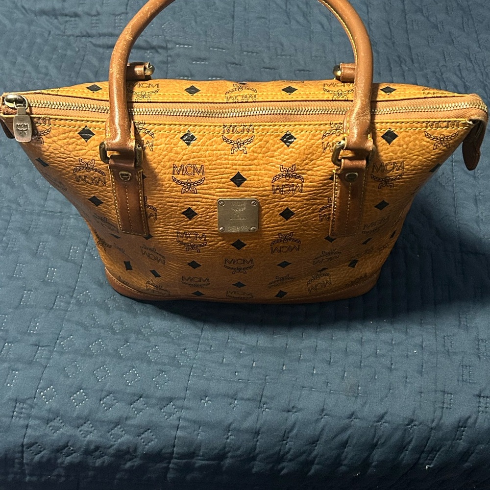 MCM Cognac Leather Women's Bag